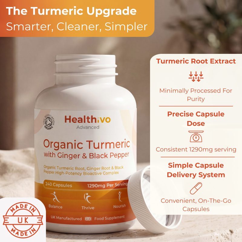 Organic Turmeric with Ginger and Black Pepper