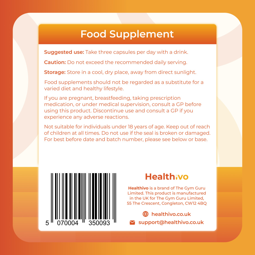 Organic Turmeric Capsules with Ginger and Black Pepper